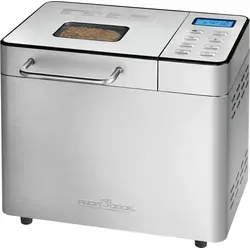ProfiCook Brotbackautomat PC-BBA 1282 - Brotbackautomat mit Edelstahlgehäuse, 13 Programmen und Timer für bis zu 1500 g Brot. Vollautomatische Zubereitung mit Zutatenspender für perfekte Ergebnisse.
