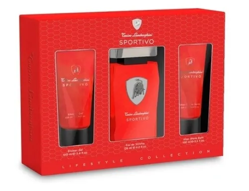 Tonino Lamborghini Sportivo EDT 125 ml + ASB 100 ml + SG 100 ml M