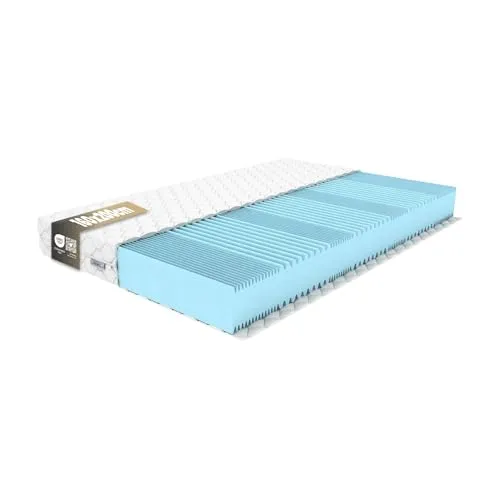 Komfortmatratze 160x200cm H4 mit 7 Zonen - Ergonomische Matratze mit 7 Komfortzonen für optimale Unterstützung. Hochwertiger Polyurethanschaum gewährleistet Formstabilität und Druckentlastung. Atmungsaktiver Bezug für eine hygienische Schlafumgebung.