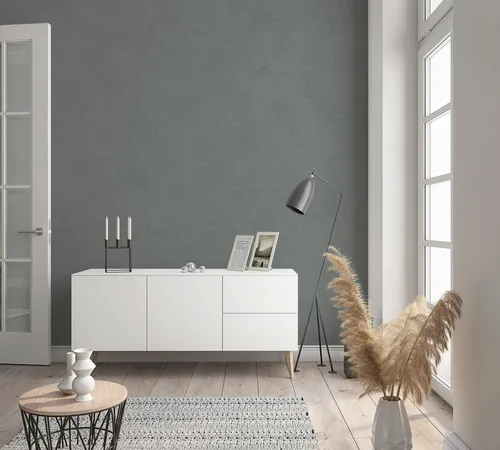 marburg Tapete Grau Silber Steinoptik Uni Modern für Wohnzimmer Schlafzimmer oder Küche Made in Germany Premium Qualität 32405