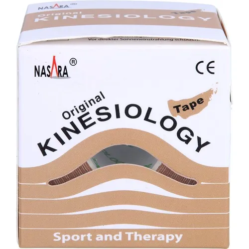 NASARA Kinesiologie Tape 5 cmx5 m beige 1 St.