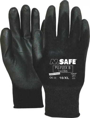 Handschuhe Arbeitshandschuh PU-Flex Schwarz OXXA Essential PU-FLEX 14-086