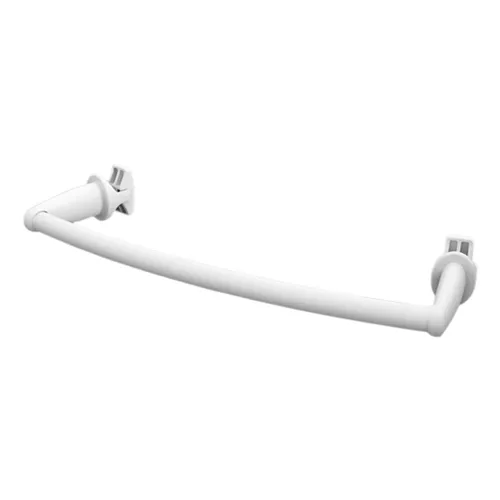 XIMAX Handtuchstange Design gebogen 460 mm für Badheizkörper - Weiß - Handtuchhalter, elegantes gebogenes Design für eine stilvolle Badgestaltung und optimale Handtuchaufbewahrung.