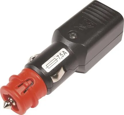 Pro Car NG Universalstecker, 7,5A, 12/24V, mit Sicherung, geschraubte Zugentlastung