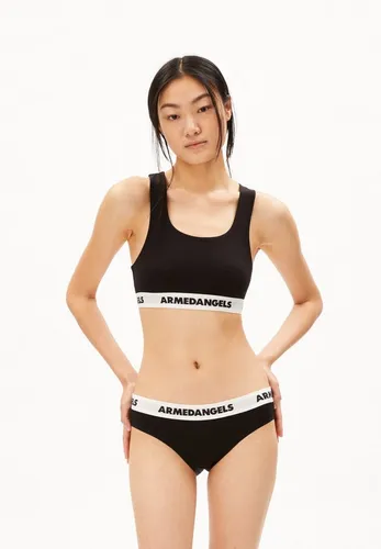 Armedangels Bügelloser BH TONJAA Bralette aus Bio-Baumwollmix schwarz 36 - Bügelloser Bralette in elegantem Schwarz, aus hochwertigem Bio-Baumwollmix gefertigt. Ideal für Komfort und eine natürliche Passform im Alltag.