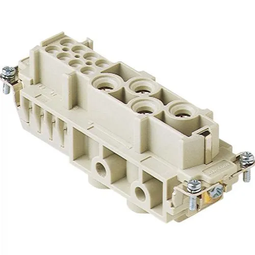 ILME CXF4/8 Buchseneinsatz mit PE Schrauben - Steckverbinder-Einsätze ILME, 4+8P+PE mit Schraubanschluss, ideal für zuverlässige Stromverbindungen bis 80+16A bei 400+230/400V.