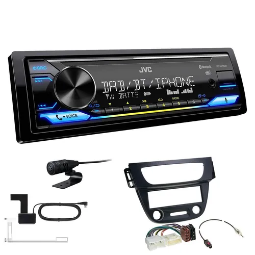 JVC Digital Autoradio KD-X472DBT für Renault Megane III - Autoradio mit Bluetooth und DAB+, perfekt für Renault Megane III (2008-2014). Genießen Sie Digitalradio, Spotify Control und flexible Tastenbeleuchtung für ein individuelles Hörerlebnis.