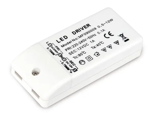 CHILITEC LED-Schaltnetzteil 12 V, 12 W 20934 - Lampenteile: Kompaktes Vorschaltgerät für LED-Lampen mit konstanter 12 V- Ausgangsspannung und 12 W Leistung, ideal für zuverlässige Stromversorgung.