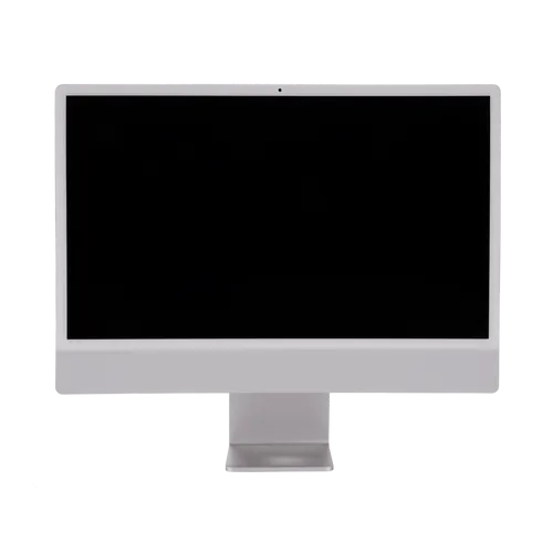 Apple iMac 24 Zoll (2021) - M1, 8GB RAM, 256GB SSD, Silber - PC-Systeme mit leistungsstarkem Apple M1 Chip, ideal für Grafikdesign und Büroarbeiten, ultra-schlankes Design mit 24 Zoll Display.