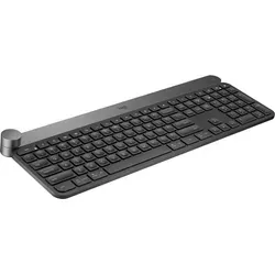 Logitech Craft Kabellose Tastatur - Tastaturen mit programmierbarem Drehregler für kreative Anwendungen, automatische Tastenbeleuchtung und kompatibel mit PC/Mac für maximale Effizienz.