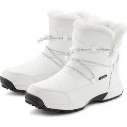 LASCANA Outdoorstiefel, Winterstiefelette - Wanderschuhe aus wasserabweisendem Material mit Warmfutter, ideal für kalte und nasse Tage, Größe 39 EU, casual Stil für vielseitige Outdoor-Aktivitäten.
