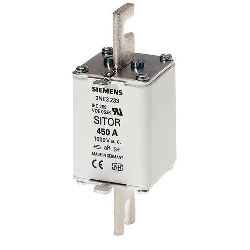 Siemens SITOR-Sicherungseinsatz 3NE1227-3 - Leistungsschalter für AC/DC, 250 A, idealer Schutz für Stromrichterschaltungen, hohe Betriebssicherheit durch gR-Klasse.