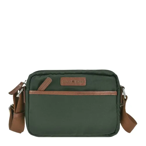 Greenburry Umhängetasche "Madeleine" - Nylon in Grün - Gürteltasche aus hochwertigem Nylon, vielseitig tragbar als Clutch oder Umhängetasche, mit praktischem Reißverschluss und ausreichend Stauraum für Ihre Essentials.