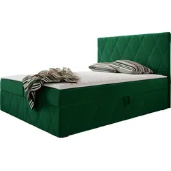 MIRJAN24 Boxspringbett Simoti - Doppelbett mit zwei Bettkästen - Boxspringbett Simoti 160x200 cm mit zwei praktischen Bettkästen für zusätzlichen Stauraum und einem komfortablen Topper für erholsamen Schlaf.