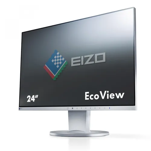 EIZO FlexScan EV2455-GY 24" Ultra-Slim IPS Monitor - 24" Zoll IPS Monitor mit schmalem Rahmen, ideal für professionelle Anwendungen. Ausgestattet mit integrierten Lautsprechern und einem USB Hub für optimale Konnektivität.
