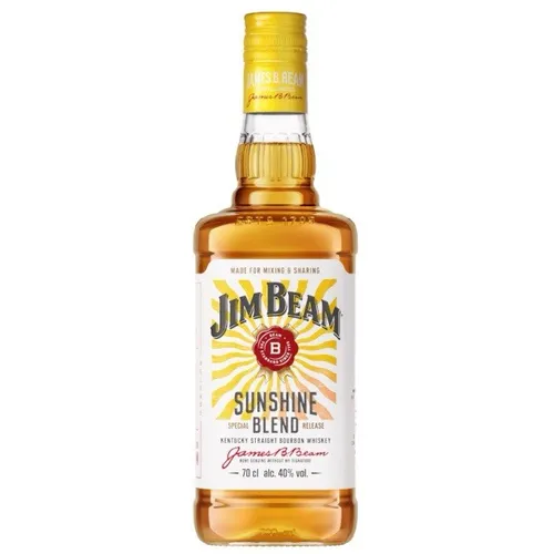Jim Beam Sunshine Special Blend Whiskey 0,7l - Whisky mit 40% Vol., ein einzigartiger Blend für Genießer, der fruchtige Noten und eine sanfte Süße vereint.