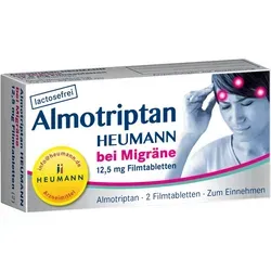 Almotriptan Heumann bei Migräne 12.5mg Filmtabl. 2 ST