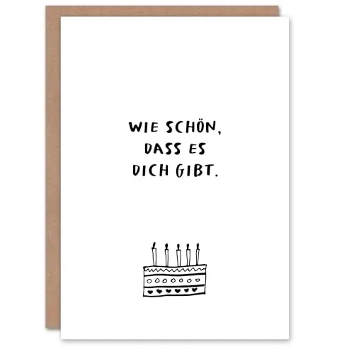 Artery8 Lustige Geburtstagskarte Wie Schön Dass Es Dich Gibt Geburtstagstorte Zeichnung