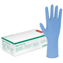 B. Braun Vasco® Guard long Nitril-Untersuchungshandschuh 9205500 , 1 Packung = 100 Stück, Größe XS