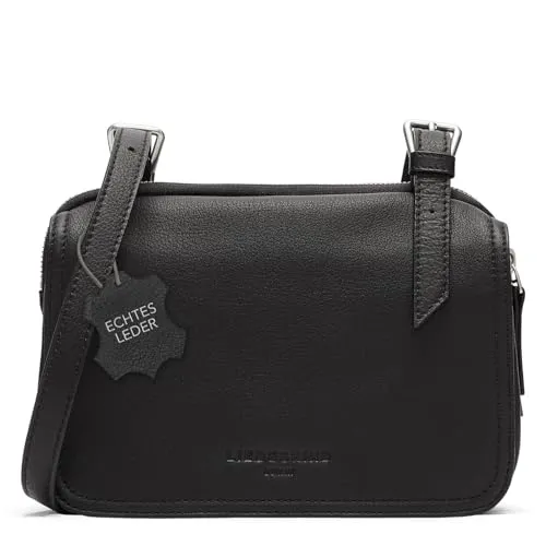 Liebeskind Berlin Mareike Damen Umhängetasche schwarz - Elegante Umhängetasche mit Reißverschluss, perfekt für den Alltag. Kompakte Maße von 23 x 7 x 17 cm und praktische Außentasche für schnellen Zugriff.