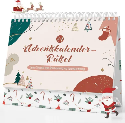 Adventskalender Rätsel Erwachsene Kinder 24 knifflige lustig Familien Weihnachtsrätsel