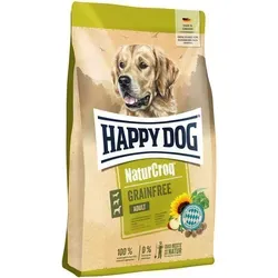 Happy Dog Premium NaturCroq Grainfree 4 kg - Getreidefreies Hundefutter, 100 % artgerecht und ohne Gentechnik mit wertvollen heimischen Kräutern