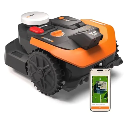 Worx Mähroboter Vision RTK M500 für 500 m² – Modell WR305E - Effizienter Mähroboter für Flächen bis 500 m². Mit innovativer AutoKartierung und KI-Technologie für präzises Mähen. Kompatibel mit Worx 20V Akkus – für mühelose Rasenpflege!