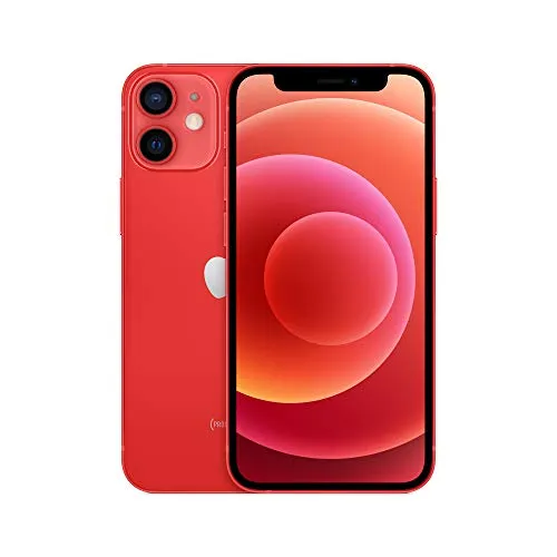 Apple iPhone 12 mini 64GB (PRODUCT)RED MGE03ZD/A - Rot - Handys ohne Vertrag - Kompaktes 5,4" Super Retina XDR Display, 5G-fähig und ausgestattet mit dem leistungsstarken A14 Bionic Chip für beeindruckende Leistung und Fotografie.
