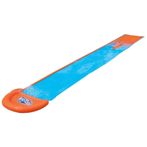 Bestway H20GO Single Water Slide - 4,88 m aufblasbare Rutsche mit integrierten Sprinklern, perfekter Wasserspaß für heiße Sommertage