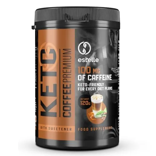 Keto Coffee Premium - Pulver zur Gewichtsreduktion - Fettverbrenner mit Koffein, L-Carnitin, Vitamin C und Zink für natürlichen Gewichtsverlust und gesteigertes Energieniveau.