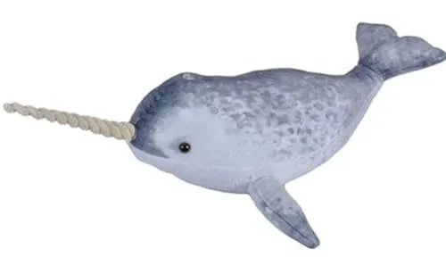 Wild Republic Living Ocean Narwal, Wal-Kuscheltier, Schlaftier für Babys, Gastgeschenk für die nächste Babyparty, Füllung und Stoff aus recycelten Wasserflaschen, 66 cm