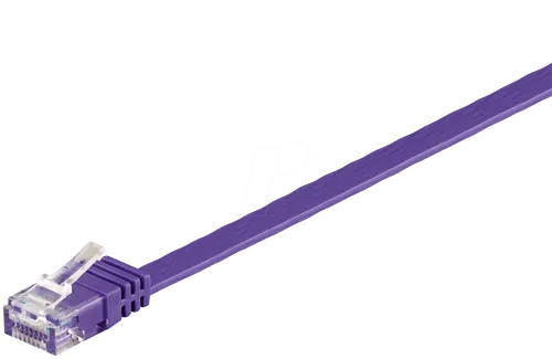 GOOBAY 96313 - Cat.6a Flachkabel violett 1 m