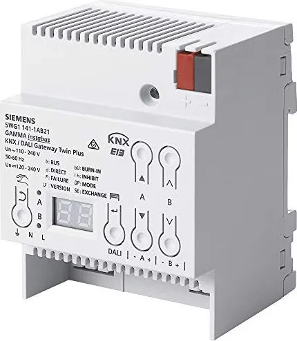 Siemens KNX DALI Gateway TW.PULS 2-KAN - LICHTSTEUERUNGEN: Flexibel und effizient dank KNX-Standard, ermöglicht die einfache Vernetzung aller Komponenten der modernen Gebäudeautomation.