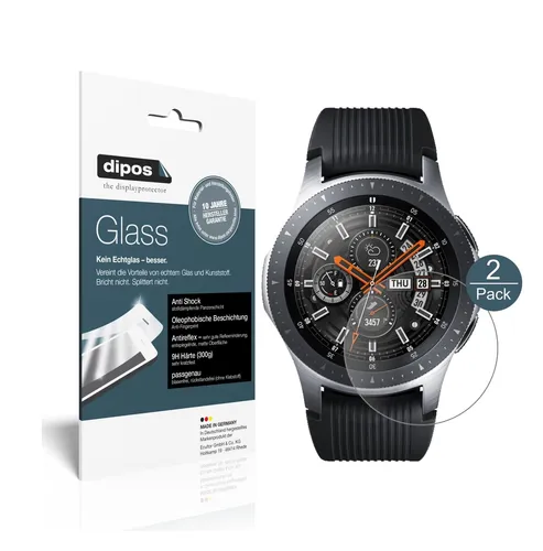 2x Schutzfolie für Samsung Galaxy Watch 46mm matt - Anti-Shock 9H Folie Glass