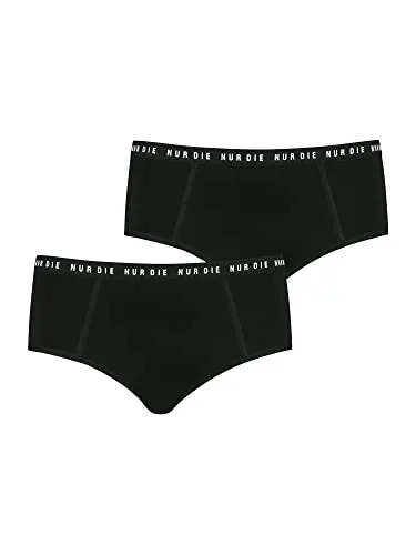 NUR DIE Vorteilspack Alles Geregelt Panty Set Tag + Nacht - schwarz - Größe 36-38 - Funktionsunterwäsche: Hochwertiges Vorteilspack für Tag & Nacht mit hohem Tragekomfort und zuverlässigem Auslaufschutz. Waschbar und nachhaltig aus Bio-Baumwolle.