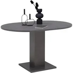 Ausziehtisch Tap in Graphitfarben - Moderner Esstisch in Graphitfarbe, ausziehbar von 90 auf 130 cm, ideal für gesellige Mahlzeiten und platzsparend. Hochwertiger Holzwerkstoff mit langlebiger Melamin-Oberfläche.