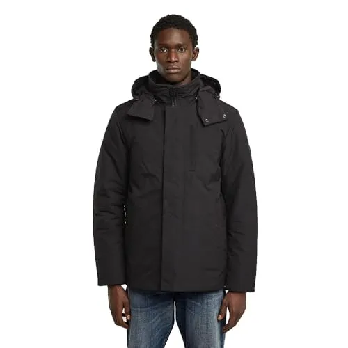 G-STAR Clean Vodan Padded Hooded Jacket - Funktionsjacke mit abnehmbarer Kapuze, ideal für Outdoor-Aktivitäten und Alltag, elastisches Material für optimalen Tragekomfort.