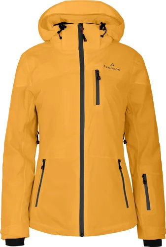 Bergson Skijacke NUOLJA Damen Skijacke, wattiert, 20000mm Wassersäule, Normalgrößen, gold normal | 38