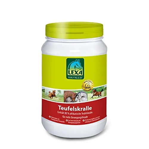 LEXA Teufelskralle für Pferde 1 kg - Pferdefutter mit 80 % afrikanischer Teufelskralle, schonend pelletiert für optimale Aufnahme. Unterstützt den Bewegungsapparat, ideal für ältere Pferde mit nachlassender Bewegungsfreude.