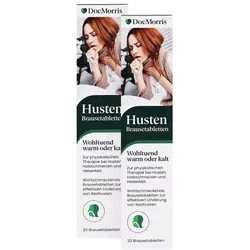 DocMorris Husten Brausetabletten Duo 2X20 St