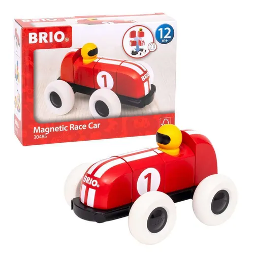 Magnetisk Racerbil 30485 - Magnetischer Rennwagen zum Zusammenbauen, ideal für Kinder ab 12 Monaten und fördert kreatives Spiel