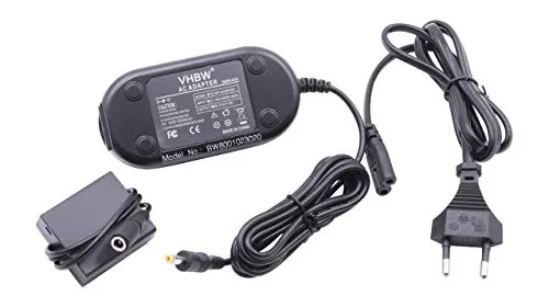 vhbw Kamera-Netzteil Netzkabel kompatibel mit Panasonic Lumix DMC-GX80W, DMC-LX100 Kamera, Digitalkamera, DSLR - Netzteil + DC Kuppler, 2m