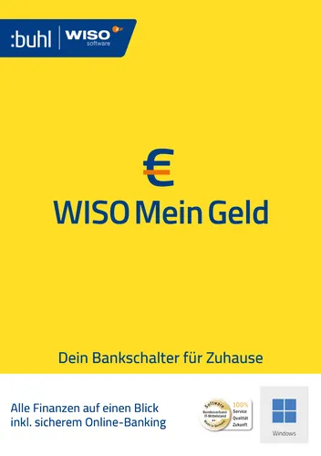 Buhl Data WISO Mein Geld 365 2026 - Finanzsoftware zur Verwaltung von Giro-, Spar-, Tages-, Festgeld- und Bausparkonten, ideal für eine umfassende Finanzübersicht und Planung.