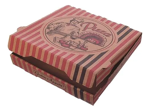 Pro DP 100 Pizzakartons NYC braun mit Neutraldruck - Praktische Pizzaschachteln in verschiedenen Größen, ideal für den Lieferservice. Stabiler Kraftkarton sorgt für einen ansprechenden Gesamteindruck und eignet sich perfekt für hohe Pizza-Varianten.