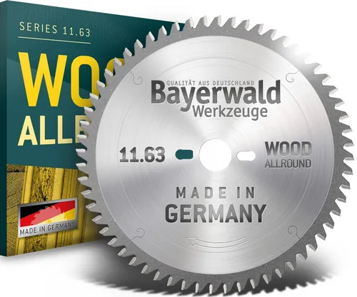 Bayerwald Kreissägeblatt HM 254 x 2.8/1.8 x 30 Z48 HDF - Kreissägeblätter für saubere Schnittkanten, ideal für beschichtete Spanplatten und Möbelplatten bis 30mm Schnitthöhe, perfekt für Tischkreissägen und Plattenaufteilsägen.