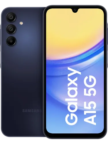 SAMSUNG Galaxy A15 5G - 128 GB Smartphone, Dual SIM, Blau Schwarz