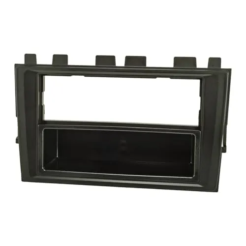 tomzz Audio 2457-053 Radioblende kompatibel mit VW Polo ab 2018 VW T6.1 für Fahrzeuge ohne OEM Radio schwarz
