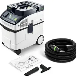 Festool Absaugmobil CleanTec 25 E - 25 l Behältervolumen, ideal für Staub und Schmutz auf Baustellen und in Werkstätten