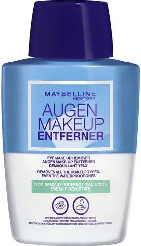 Maybelline Make Up Remover For Eyes 125ml - Make-up-Entferner für sanfte Reinigung der Augenpartie, entfernt wasserfestes Make-up mühelos und ist für empfindliche Haut geeignet.
