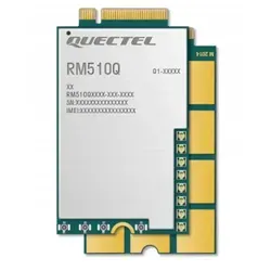 Quectel RM510Q-GL 4G/LTE/5G M.2 NGFF Modem - Router für globale 5G- und LTE-A-Abdeckung, unterstützt NSA/SA-Modi und bietet integrierte eSIM für einfache Bereitstellung ohne Geräteöffnung.